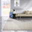 Hand Loomed Linen White Rug-100611953