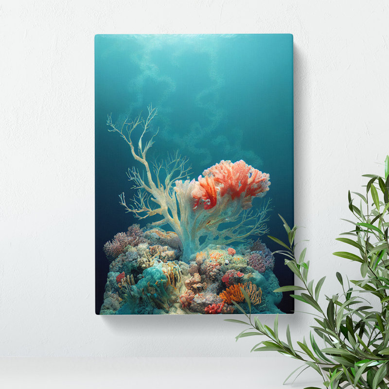 XC1022-850X Astonishing Coral Reef - Wrapped Canvas Print, 50cm H x 35cm W x 3cm D