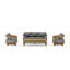 Toscana Outdoor 4 - Piece Teak Conversation Set