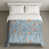 Motif floral bleu / orange