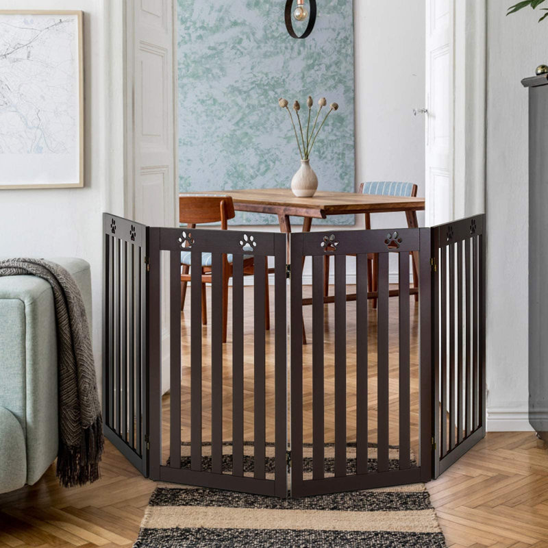 Madera Wood Free Standing Pet Gate