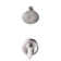 Single Handle 5-Spray Patterns Shower Faucet With High Pressure Shower Head