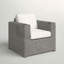 Fauteuil club en osier avec coussins moelleux Toomey-125481605