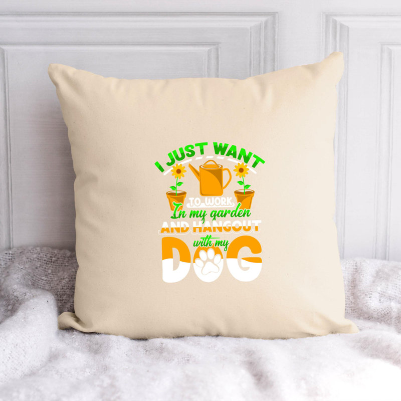 Amant de jardin - Citation amusante 335 - Coussin décoratif inclus, H 14 po x l 14 po