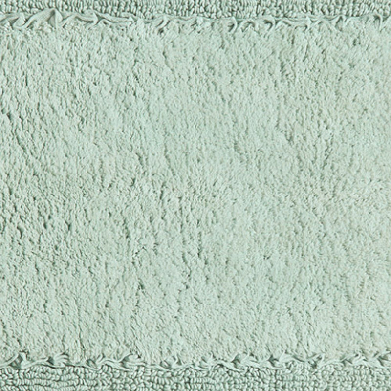 Laura Ashley Ruffle 100% Cotton Bath Rugs, Sage Green, Single - 17"W x 24"L