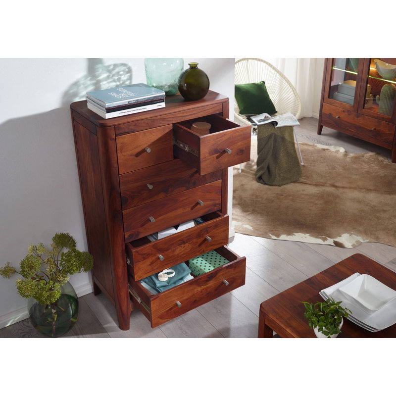 Brooklyn Solid Wood 70cm W 6 - Drawer Chest of Drawers