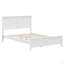 Lit plateforme moderne en bois massif avec support de lattes en bois robuste, sans sommier tapissier-81796612