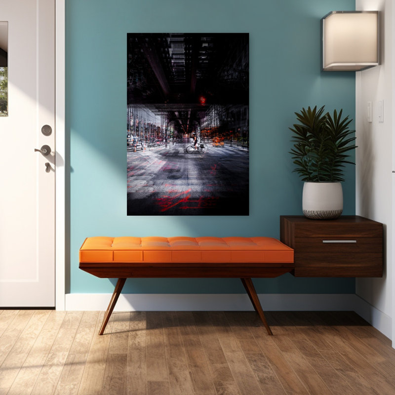 Art contemporain sur les rues de Chicago, architecture contemporaine, H 48 po x l 32 po