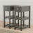24" Tall End Table With Drawer and Shelves, Narrow Side Table for Small Space-727947404