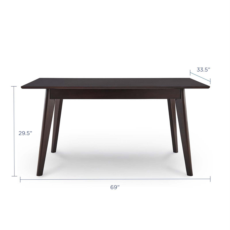 Oracle Rectangle Dining Table, 29.5" H x 69" L x 33.5" W