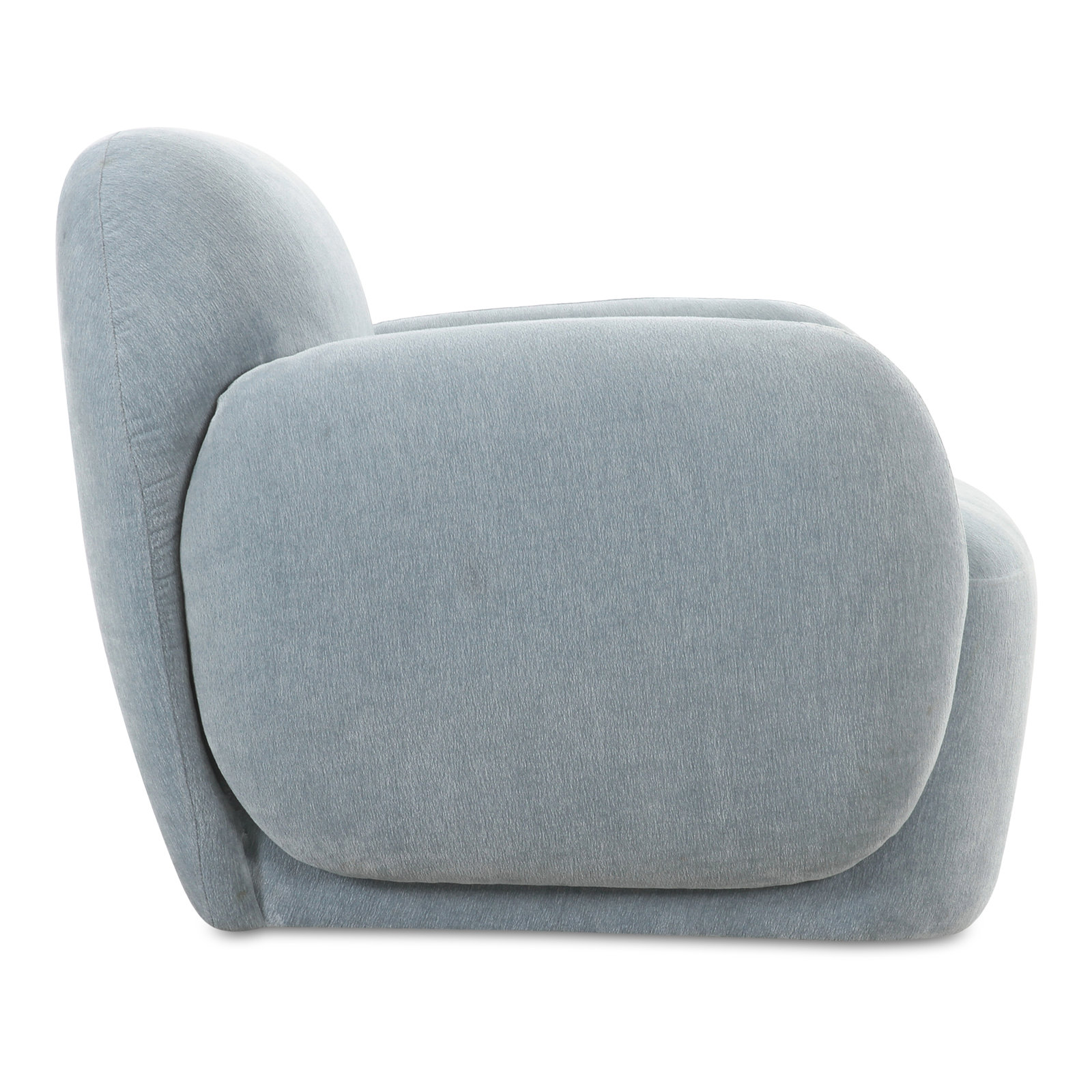 Mikah Lounge Chair, Light Blue Performance
