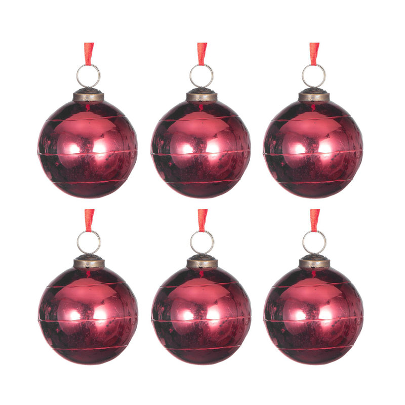 Ornement boule The Holiday Aisle®, Rouge