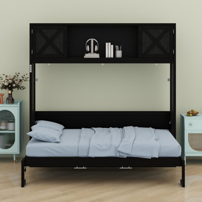 Lit escamotable avec armoires de rangement
