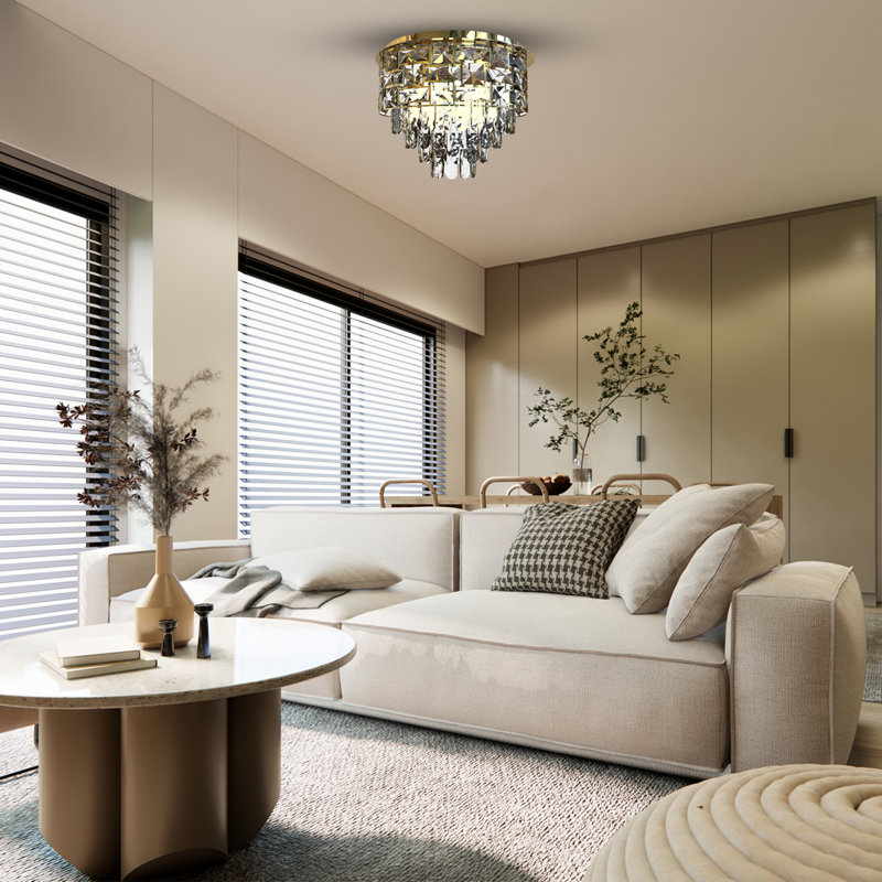 Luxuria Glass LED Flush Mount