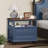 Farmhouse Nightstand, 24" Wide End Table With 2 Drawers, Dresser For Bedroom, Bed Side Table Chest Of Drawers Cabinet,Wood Night Stand For Living Room, Closet-480026819-480113390