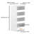 4-Tier Freestanding Bookshelf With 3 Sliding Drawers And 1 Bottom Drawer