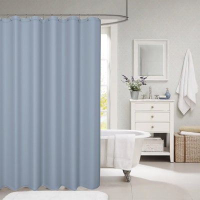 Rideau de douche de couleur unie imperméable et résistant à la moisissure Rideau de douche sans perceuse