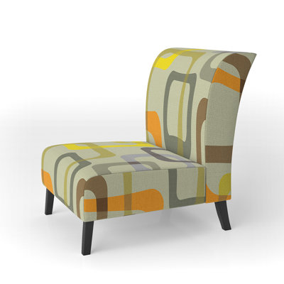Fauteuil de chambre rembourré Mid-Century