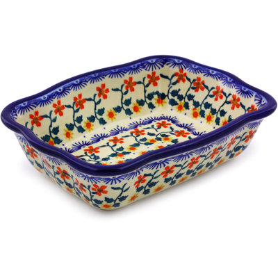 Polmedia Rectangle Stoneware Baker Bakeware