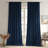 Kiyarra Velvet Curtains Thermal Insulated Energy Efficiency Privacy Curtains Blackout Rod Pocket Drapes, 2 Panels-1065738833-1065738832