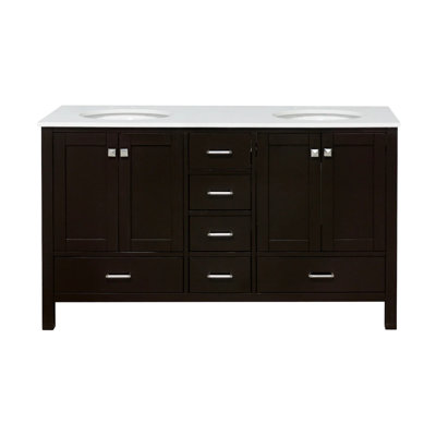 Ensemble de meuble-lavabo double 60 po Claudett