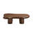 48.4Inch Cloud Shape Brown Four Leg Coffee Table, Solid Wood Coffee Table For Livingroom-1546525285-1546525286