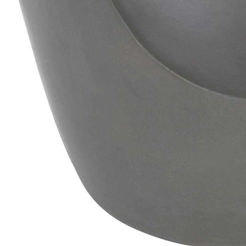 Avoriaz Concrete Top End Table, Dark grey