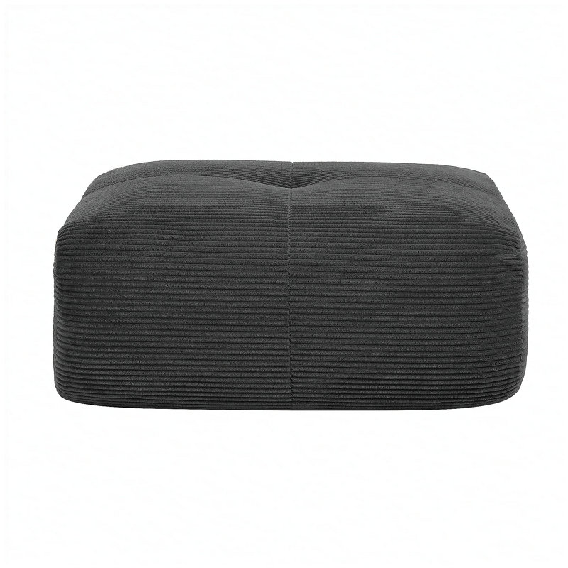 Hamlet LSF&RSF Corner Sofa W/Pillows Corduroy-Black, Black