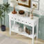 Table console 38,2 po Calila avec 2 tiroirs pour les entrées, les salons et les couloirs-1430550457