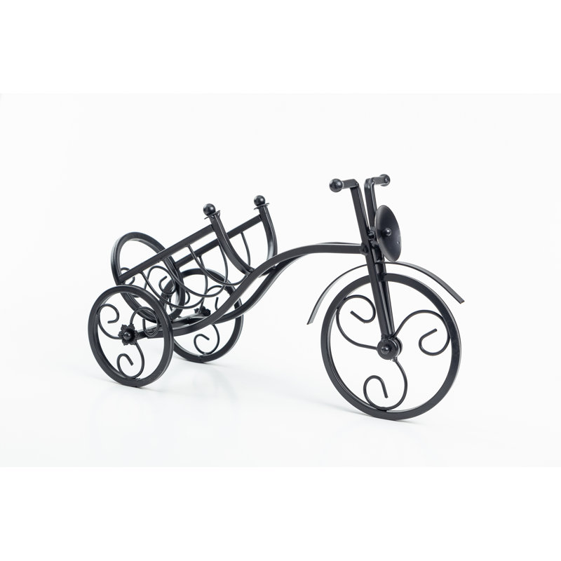 Jemmy 1 Bottle Tabletop Wine Bottle Rack, Black