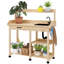 Table de rempotage, poste de travail en bois avec évier amovible, robinet, tiroir, tablettes, crochets, bois-108745897