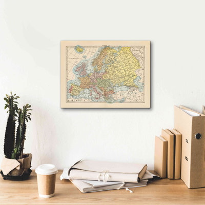 Epic Graffiti «Map of Europe» par Wild Apple Portfo Map of Europe par Wild Apple Portfolio - reproduction d'art sur toile tendue