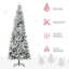 Arbre de Noël artificiel enneigé enneigé 9 pi avec branches réalistes et 1084 pointes, pour décoration des Fêtes, arbre de Noël