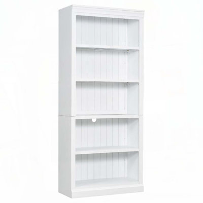 5Tier Decor Bookshelves with Adjustable ShelvesStorage Organizer for CDsBooksMovies