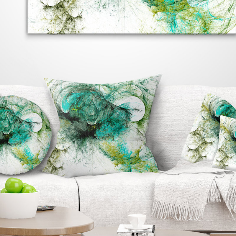 Abstract Reversible Throw Pillow, 16" x 16", Throw Pillow