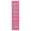 Tapis rose / bleu / jaune en coton tissé à plat à la main Danely-811111625