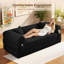 Canapé-lit convertible 3-en-1 sans os avec rangement et tissu velours côtelé, aucun assemblage requis-1057461388