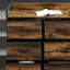 Rustic Brown Chest of 6 Soft Fabric Drawers, Freestanding Rustic Style Storage Dresser Unit with Sturdy Frame, Multi-Function Organizer for Bedroom, Closet and Living Room Daily Use
