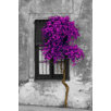 wall art of crooked tree with purple leaves