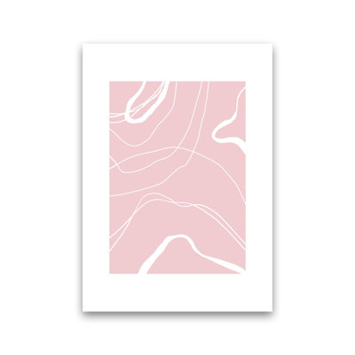 Mila Pink Swirls N14 by Pixy Paper - Print