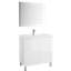 Ensemble de meuble-lavabo mural simple de 31 po avec Miroir Jasso