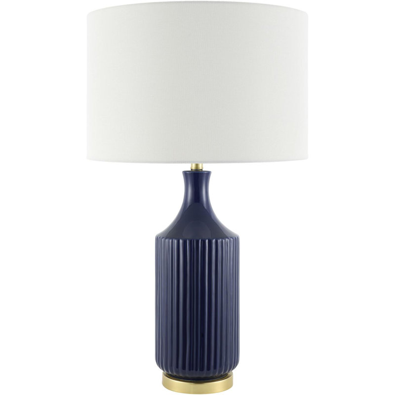 Lampe de table Waithman, Bleu très foncé