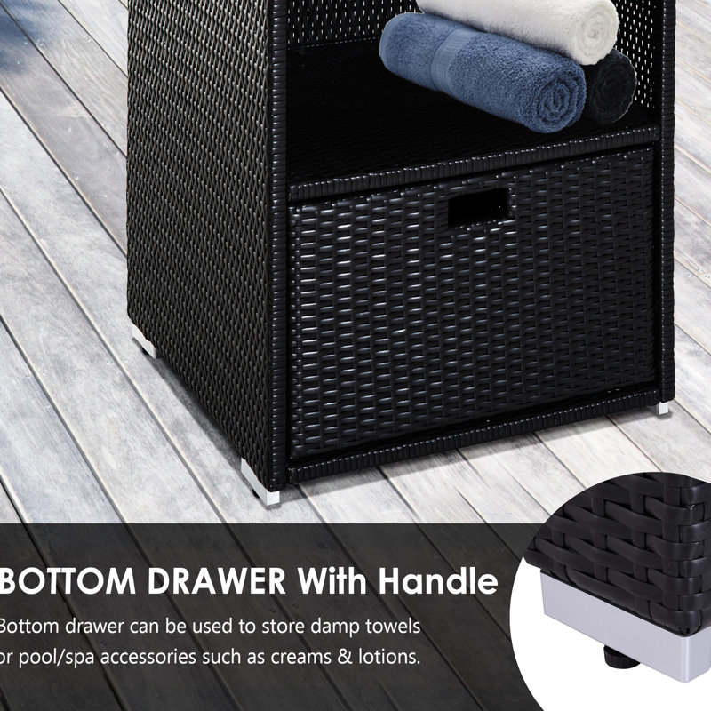 Support de rangement pour étagère de tiroir de piscine - étanche, 2 tablettes, pour spa, spa et piscine, avec spa