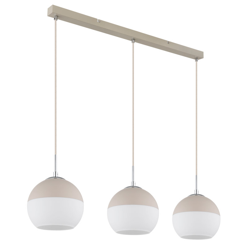 Hollier 3 - Light White Geometric Pendant
