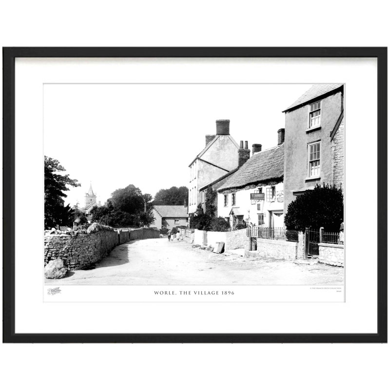 Worle, The Village 1896 - Single Picture Frame Print, 45cm H X 60cm W x 2cm D