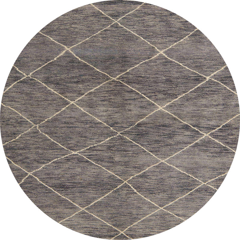 Tapis abstrait moderne 5254, Rond 5 pi