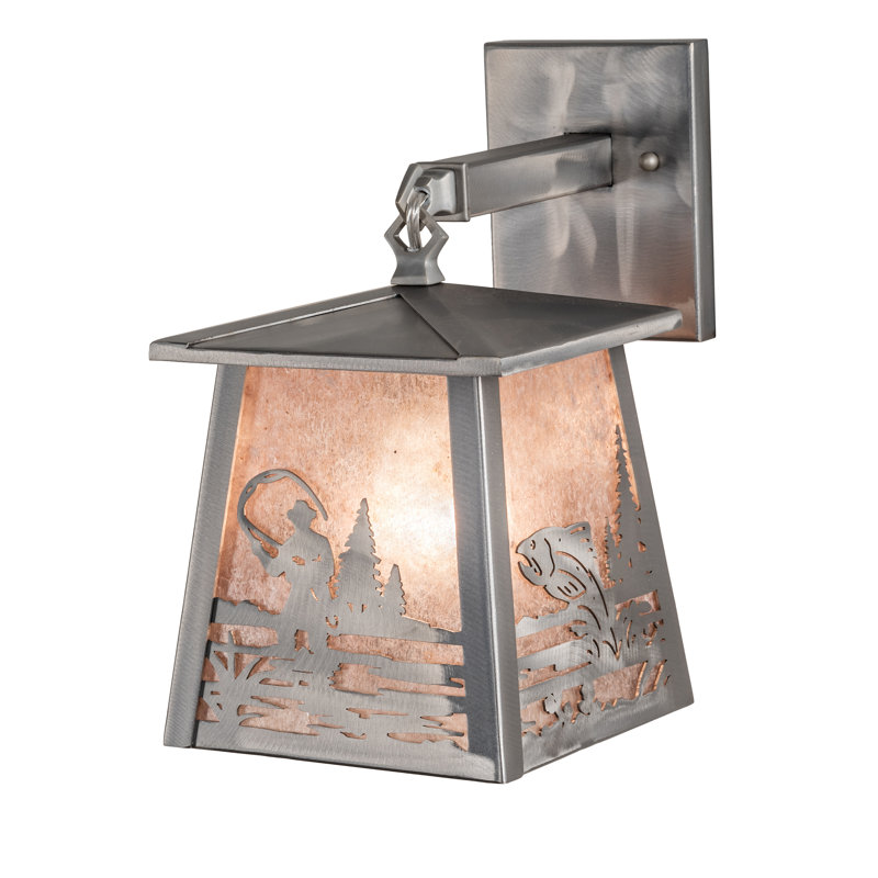Steel/Brass Wall Light