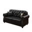 Canapé Chesterfield de style Mid-Century moderne avec capitonnage à boutons et garnitures cloutées