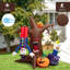 Arbre gonflable d'Halloween fantôme clown d'Halloween