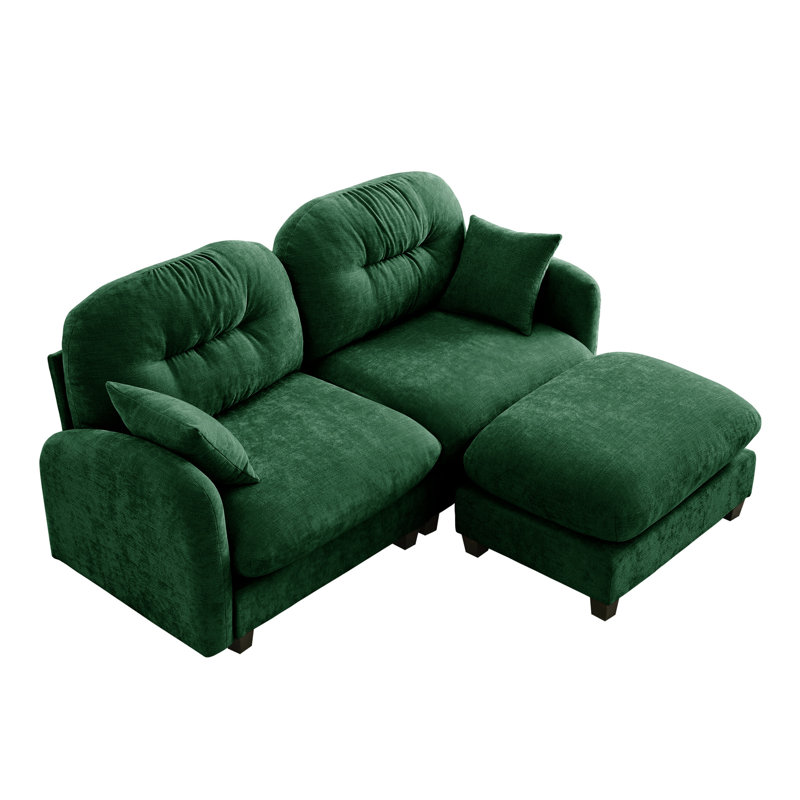 2 modulaires en chenille avec éponge haute, chenille douce modulaire Living Zones, mousse haute, combinaisons différentes